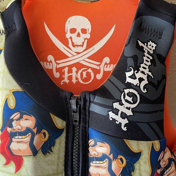 HO Sports Kids Pirate Life Vest 30-50 Pounds - Picture 4 of 11
